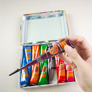 Toptan hint su geçirmez kına yapıştırın çok renkli vücut boya el-boyalı Mehndi konileri geçici vücut dekoratif malzemeleri - Product Image 1