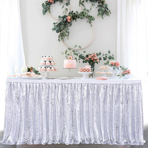 100% Polyester Disposable Oilproof Waterproof <b>Table</b> Cloth for <b>Party</b> Banquet Hotel Use Simple Rectangle Design Rectangular Home - Product Image 2
