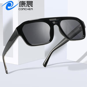 Gafas de sol TR90 extragrandes, polarizadas UV400, unisex, con montura cuadrada y lentes TAC para protección solar, pesca, conducción y moda. - Product Image 5