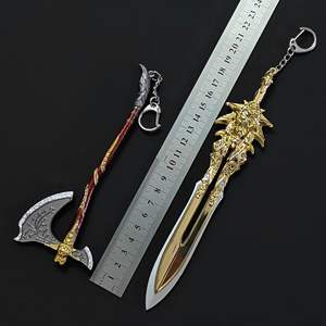 Game <span class=keywords><strong>War</strong></span> <span class=keywords><strong>God</strong></span> Ax Thor Arme Modèle Couteau Porte-clés Cosplay Bijoux - Product Image 6