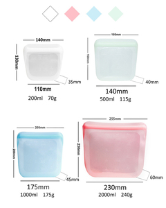 Ff813 bolsas reutilizáveis para alimentos, sacos para congelar, galão, lanche, à prova de vazamento, frescor, saco de armazenamento de alimentos - Product Image 2