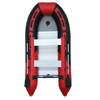 3m perahu tiup PVC lantai aluminium lipat Motor kecepatan tinggi perahu RIB dengan sertifikasi CE tidak termasuk motor tempel