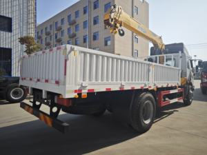 Faw 4x2 מטען הידראולי מנוף 5-12 טון משאית Zoomlion בשימוש עם תיבת הילוכים ומנוע - Product Image 5