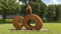 Sculptures en acier corten rouillé sur mesure, grandes sculptures en métal, artisanat, statue