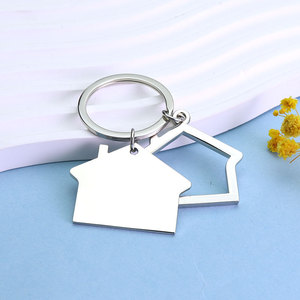 Personalised <strong>New</strong> <strong>Home</strong> <strong>Keyring</strong> Personalized OEM/ODM Laser Logo Metal Blank Hotel Room Keychain Custom House Key Chain - Product Image 3