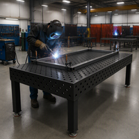 Plateforme de maintien de pièces pour soudage 3D haute précision, table de fixation réglable en fonte et acier pour fabrication industrielle et assemblage, Nouveau