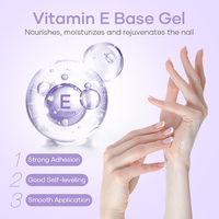 MissGel Créez votre propre marque de vernis à ongles en gel à base de vitamine E sur mesure à faible odeur Gel à base de caoutchouc végétalien à faible viscosité