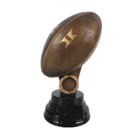Copa de Trofeo de Rugby de Resina Weivista con Logotipo Personalizado y Nombre del Jugador para Partidos de Liga