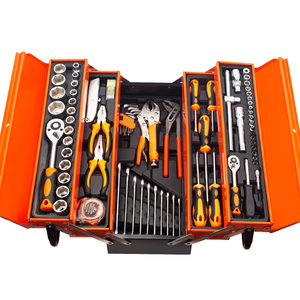 85pcs 72 Teeth Tool Set Iron Box Tool Kit for Repair Workshop Garage Set Iron Box With