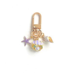New OCean Little Pearl <b>Shell</b> Starfish Conch Keychain Holder Accessories Simple Mini Bag Pendant Keychain - Product Image 6