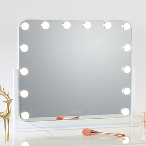 <strong>Concave</strong> Touch Screen Color Changing Light Source <strong>Desktop</strong> Makeup square <strong>Mirror</strong> Connected Mobile Phone Makeup <strong>Mirror</strong> Led Guangzhou - Product Image 1