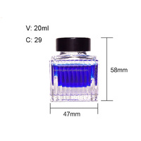 Encreur en verre vintage 15ml 20ml 60ml avec porte-stylo et plume à tremper, design élégant style ancien monde