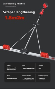 Máquina pulidora de hormigón con motor único de 1.0m, regla vibratoria plana, batería de litio, maquinaria de nivelación para construcción - Product Image 5