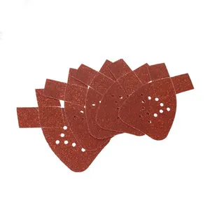 50/125/150/225mm Aluminum Oxide Triangle Round Abrasive Sand Paper Sanding Disc with Hook And Loop