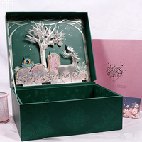 Boîtes cadeaux imprimées 3D à couvercle rabattable, taille personnalisée, emballage en carton de luxe pour présentations créatives et cadeaux