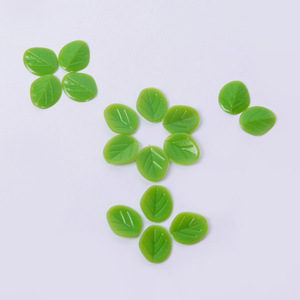 1.2cm realistic <b>leaf</b> model DIY craft material, small <b>leaf</b> accessories, PVC realistic plant mint <b>leaf</b> prop. - Product Image 3