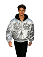 Sweat-shirt à manches longues pour homme, imprimé vintage surdimensionné, style streetwear, imprimé abstrait, personnalisé avec impression DTG Kornit
