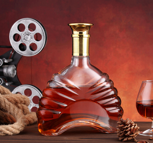 Botella de Vidrio Transparente Grabada de 750 ml (24 oz) para Brandy, <span class=keywords><strong>Vodka</strong></span>, Whisky XO, Vino, Tequila, Diseño de Lujo, Éxito de Ventas 2024 - Product Image 3