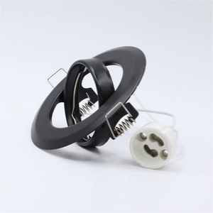 Round GU10 MR16 Lamp LED <b>Spotlight</b> Trim Ring Spot Light Fixture Frame Holder - Product Image 5