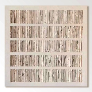 Pintura al Óleo Minimalista Hecha a Mano, Arte de Pared Enmarcado para Decoración de Interiores de Hogar Retro-Moderno - Product Image 2