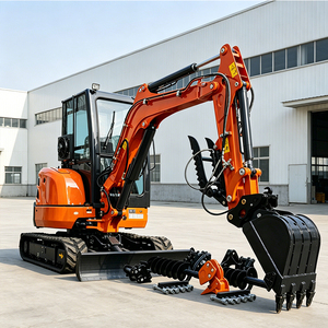 Mini-excavatrice sur roues d'occasion de 1,5 tonne, 2 tonnes, 3,5 tonnes, avec livraison gratuite dans l'UE, moteur EPA Euro5, et râteaux d'excavatrice - Product Image 1