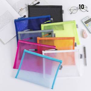 Bolsas de Cosméticos Personalizadas A3/A4/A5/A6, Estuche de Maquillaje con Cierre de Cremallera y Malla de Nailon, Impresas con Serigrafía, Portátiles para Viajes, Escuela u Oficina - Product Image 4