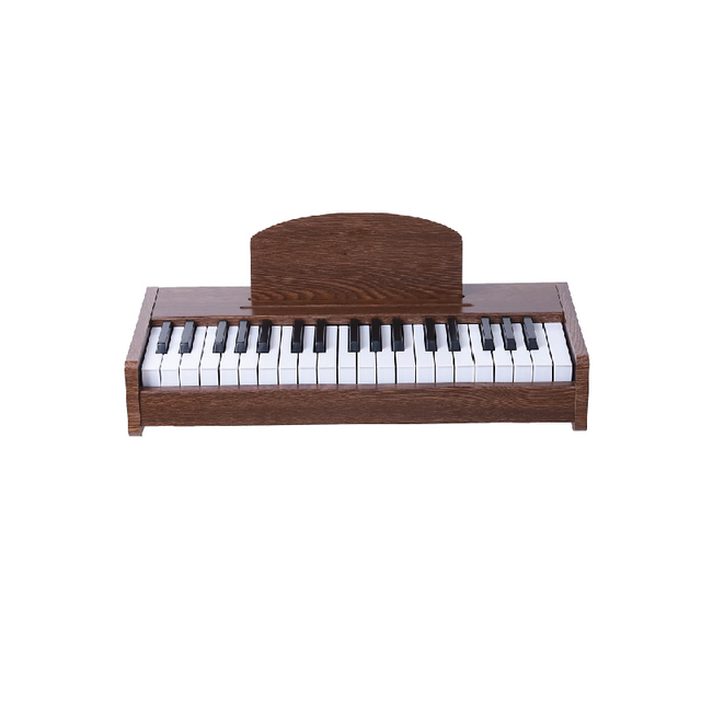 Portable 37 Keys Standard Keyboard Wooden Piano for Kids Cute Electronic Organ Keyboard for Children's Music Education