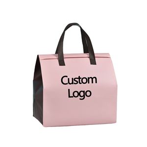 Sac isotherme pliable et portable en aluminium avec motif de dessin animé orange personnalisé, imperméable, pour la livraison de café et de nourriture à emporter - Product Image 4