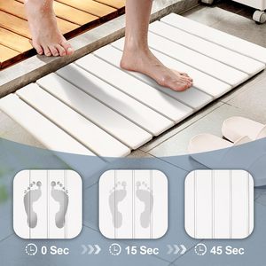 60*39cm High Quality Food Grade Diatomite <b>Foldable</b> Pretty Absorbent Stone Bathroom Mat for Dogs and Bathroom - Product Image 2
