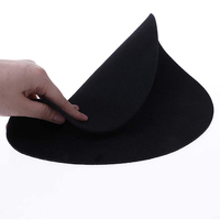 Tapis antidérapant rond en feutre, avec motif imprimé, personnalisé, pour lecteur d'enregistrement, pièces