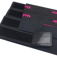 DANSKY Bande élastique à boucles auto-agrippantes avec logo imprimé, pour la fixation des perruques et le lissage des bords