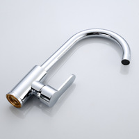 Robinets d'eau en laiton commerciaux robinets mitigeurs de cuisine mitigeur mitigeur robinet d'évier de cuisine chaud et froid à levier unique