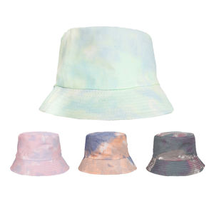 Venta al por mayor a granel personalizado impreso sombrero de cubo plegable al aire libre suave Tie Dye Cap viaje playa gorras de pesca - Product Image 3
