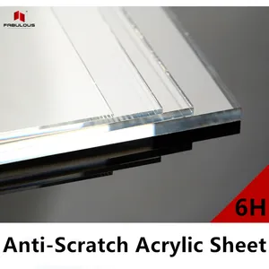 FABULOUS 6H Anti Scratch Acrylic Laminates Sheet Mirror Acrylic Plastic Board Laser Cutting Transparent Acrylic Sheet