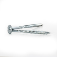 Vis à bois fraisées Torx professionnelles métriques/pouces en acier au carbone zingué, oxyde noir, filetage grossier, autotaraudeuses