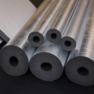 Aislamiento Térmico de Espuma de Celda Cerrada de NBR/PVC con Lámina de Aluminio para Tuberías de Refrigeración y Conductos de Agua Fría - Product Image 1