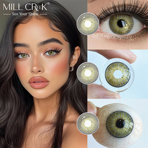 <span class=keywords><strong>Lentilles</strong></span> <span class=keywords><strong>de</strong></span> <span class=keywords><strong>contact</strong></span> souples colorées marron-vert, effet naturel, 14,2 mm, nouvelle collection, commande en gros, OEM, directement <span class=keywords><strong>de</strong></span> l'usine - Product Image 4