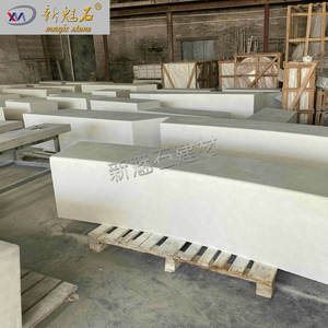 Nuevo Banco de Hormigón GRC Magic Stone, Tamaño Personalizado, Forma Irregular Moderna, Muebles de Patio para Exteriores - Product Image 4