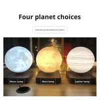 Lévitation magnétique LED veilleuse 3D imprimé Saturne Mars lampe pour chambre tactile décoration de la maison cadeau créatif