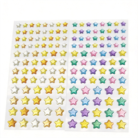 Feuilles d'autocollants mignonnes pour journal et scrapbook DIY, motifs de dessins animés Kawaii, autocollants auto-adhésifs amovibles pour usage personnel, autocollants gonflés