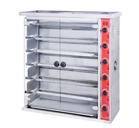 Rôtissoire à gaz électrique pour poulet, barbecue, rôtissoire, Restaurant Commercial, 15 pièces