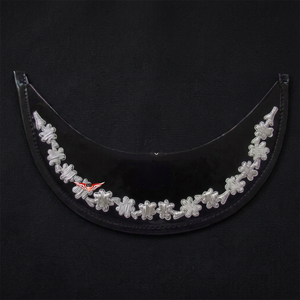 Casquette à visière personnalisable, faite main, pour uniforme de cérémonie, brodée de fil d'or, avec un trèfle argenté à une rangée, KEW Industries - Product Image 3