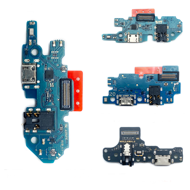 USB Charging Port Dock Connector Board Flex Cable for Samsung A01 A02 A02S A03 A10 A14 A24 M13 M53 Placa De Carga Celular