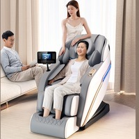 Sillón de Masaje de Cuerpo Completo Moderno con Gravedad Cero, Sillón Reclinable Eléctrico Automático con Calefacción para Uso Doméstico