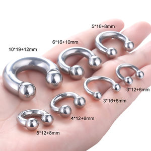 Lingchee 316L acier chirurgical captif perle anneaux femmes hommes bijoux nez anneau CBR sourcil <span class=keywords><strong>Piercing</strong></span> boucle d'oreille Helix Tragus <span class=keywords><strong>Piercing</strong></span> - Product Image 3