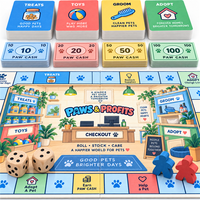 Paws & Profits Couple Pet Store Co-op Board Game - Jeu de société éducatif et stratégique avec des composants réutilisables et recyclables