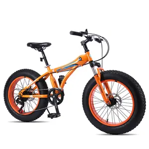 20 Inch 7 Speed Fat Bikes Tire Extra Large City Bike for Adults Weathered Students Mountain Bike for Cycling