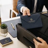 Sobres de Lujo Personalizados con Papel Dorado, Logotipo Estampado en Caliente, Invitaciones de Boda, Papel Perlado, Venta al Por Mayor en Varios Tamaños