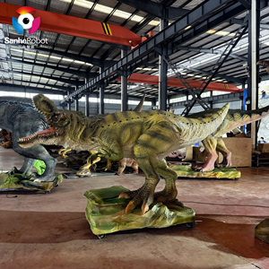 Hochwertiger Jurassic Theme Park Animatronic Dinosaurier Statue Großes <span class=keywords><strong>Trex</strong></span> Roboter modell für Einkaufs zentrum Kindertag stätte Dekoration für - Product Image 2