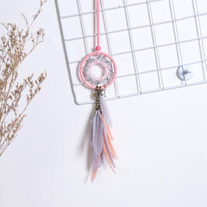 Star Dream Catcher Car Hanging Wind Bell Ins Yulu Ping Colgante con técnica pulida Material DIY Decoración de coche - Product Image 3